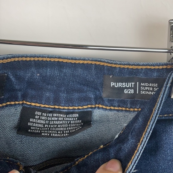 Buffalo David Bitton Women Mid Rise Super Soft Skinny Jeans Size 6/28 - Picture 8 of 9